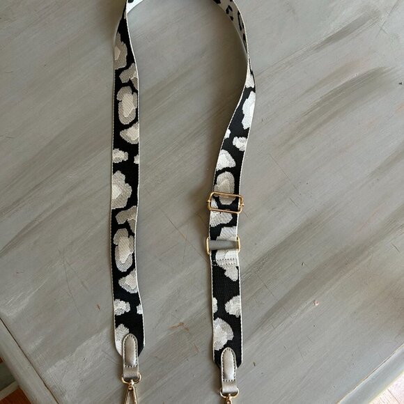 Reversible Leopard Print Wide Detachable Purse Strap Adjustable - Picture 7 of 7